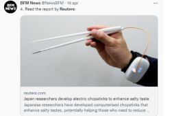 Il Giappone inventa le bacchette elettriche per limitare il consumo di sale