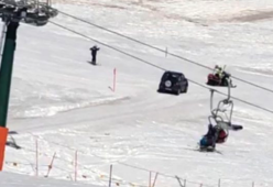 91enne invade la pista da sci con il fuoristrada: voleva andare al ristorante