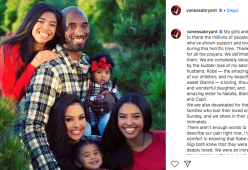 Vanessa Bryant ricorda Kobe e ringrazia tutti per il sostegno
