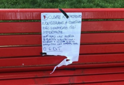Rubano la panchina rossa poi la riportano: “Scusate, non sapevamo fosse contro il femminicidio”
