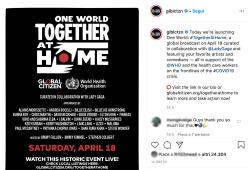 Lady Gaga lancia One World Together at Home: mega concerto per sostenere l'OMS contro il Coronavirus