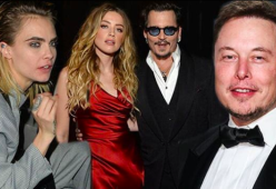Sesso a 3 tra Amber Heard, Musk e la Delevingne:  le accuse di Depp