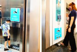 In questo centro commerciale è arrivato l'ascensore "a pedali" per ridurre i contagi