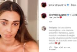 Lo sfogo di Belen su Instagram: "Questo è un momento difficile"