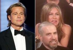 Gli sguardi di Jennifer Aniston a Brad Pitt ai Golden Globes...