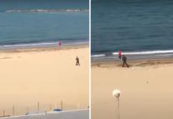 Runner scappa da un carabiniere in spiaggia per sottrarsi al controllo: multato