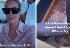 Disavventura in Sardegna per Chiara Ferragni: la barca si riempie d'acqua