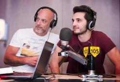 I protagonisti di "Suburra" Filippo Nigro e Giacomo Ferrara a 105 Mi Casa