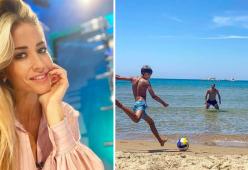 Elena Santarelli pubblica una foto dolcissima del figlio che gioca col papà