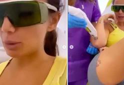 Elettra Lamborghini si è stancata dei tatuaggi e ora li rimuove