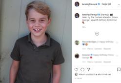 Baby George compie 7 anni: lo scatto di mamma Kate mostra quanto è cresciuto