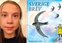 La Svezia celebra Greta Thunberg con un francobollo