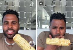 Jason Derulo si rompe i denti mangiando una pannocchia su un trapano