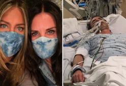 Jennifer Aniston posta una foto shock di un amico intubato e raccomanda l'uso della mascherina