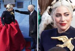 Lady Gaga: ecco cosa significa la colomba dorata indossata per l'Inauguration Day
