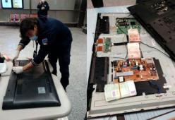 Arriva a Malpensa con 14mila euro (non dichiarati) nascosti nel televisore
