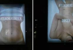 Selfie sexy di insegnanti su manifesti giganti: la sfida al revenge porn del Banksy torinese