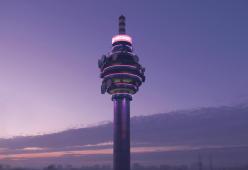 La torre Mediaset si tinge di rosa in adesione  al “Mese internazionale per la prevenzione contro il tumore al seno”