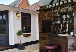 Coppia di arredatori costruisce un pub in un giardino in sole tre settimane