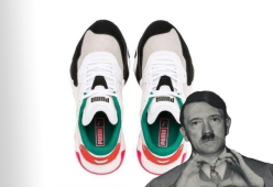 Queste sneaker somigliano ad Adolf Hitler: è polemica