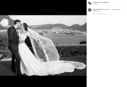 Giorgia Palmas e Filippo Magnini: ecco le foto delle nozze in Chiesa