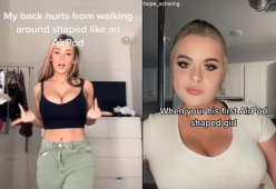 Su TikTok le donne con il seno grandi si autodefiniscono  “a forma di AirPod”