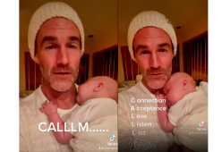 Il metodo James Van Der Beek per calmare il neonato è infallibile
