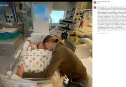 La moglie di Kledi Kadiu parla della malattia del figlio che compie 1 anno

