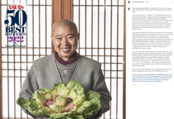Una monaca buddista vegana è una delle migliori chef in Asia