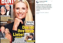 
Michelle Hunziker beccata davanti allo stesso hotel di Giovanni Angiolini 
