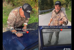 Roberto Baggio autografa la Panda a un tifoso: “La impreziosiamo”