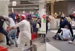 Clienti al centro commerciale senza mascherina: scoppia una mega rissa