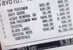 Dj posta il conto del Sottovento in Sardegna da 16.530 euro, ma è un fake