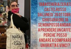Tabaccaia chiude alle 18 per solidarietà con bar e ristoranti