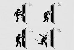 Cosa fareste di fronte a una porta chiusa? 