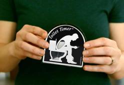 Arriva il timer per chi trascorre troppo tempo in bagno