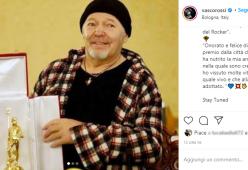 Vasco Rossi premiato a Bologna: "Una città che mi ha accolto e che mi ha adottato"