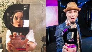 Lodovica Comello e J-Ax premiati ai Diversity Media Award Lodovica Comello e J-Ax premiati ai Diversity Media Award