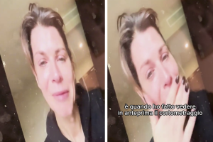 Lacrime di Alessandra Amoroso per il cortometraggio di Michele Bravi