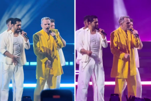 Miguel Bosè scatenato: il video del balletto sexy con i coristi