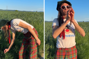 Lucio Corsi suona un filo d’erba: il suo video tutorial è virale