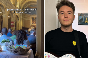 Il prete canta “Il filo rosso” durante la messa: Alfa reagisce così