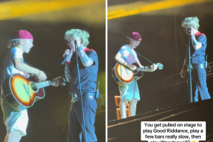 Billie Joe caccia un fan: ha suonato gli Oasis invece dei Green Day