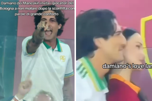 Damiano David furioso all’Olimpico dopo Roma-Bologna: il motivo