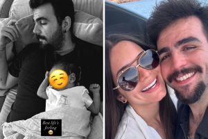 Ignazio Boschetto diventa papà: la prima foto col figlio Gabriele