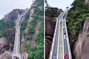 “Scala verso le nuvole”: la maxi scala mobile da 1.236 metri