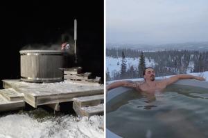 Zlatan Ibrahimovic, bagno di notte a -10°C: il video è virale