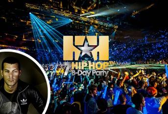 CON RADIO E MAX BRIGANTE 105 AL 7TH HIP HOP TV B-DAY PARTY