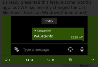 Importante novità di WhatsApp: un’etichetta indicherà i messaggi inoltrati