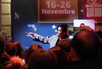 Doppio (magico) showcase di Elisa all’Amazon Loft for Xmas a Milano. Le foto.